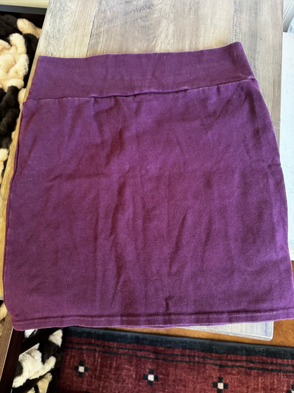 Cotton On burgundy Knit Tube Mini Skirt